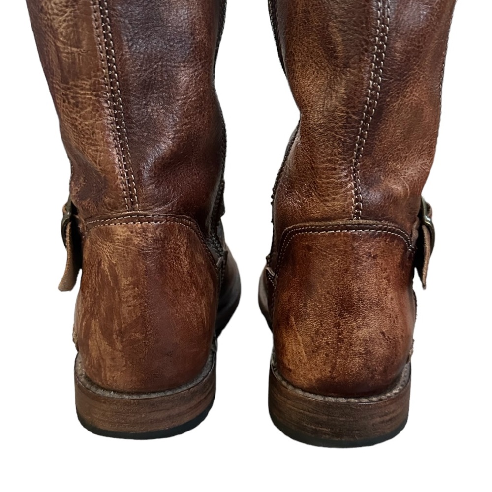 Bed Stu Women’s Gogo Lug Tan Rustic Leather Boots Brown 7 - Picture 5 of 10